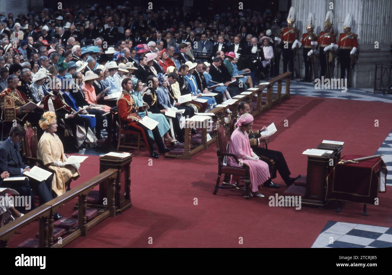 Il Giubileo d'argento della regina nel 1977 foto dell'archivio Henshaw Foto Stock
