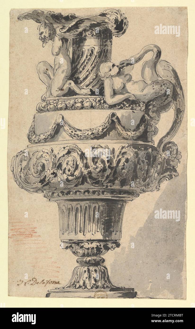 Design for a Ewer 1880 di Jean Charles Delafosse Foto Stock