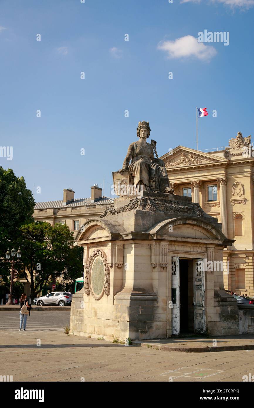 Place de la Concorde, una delle piazze più famose di Parigi, Francia Foto Stock