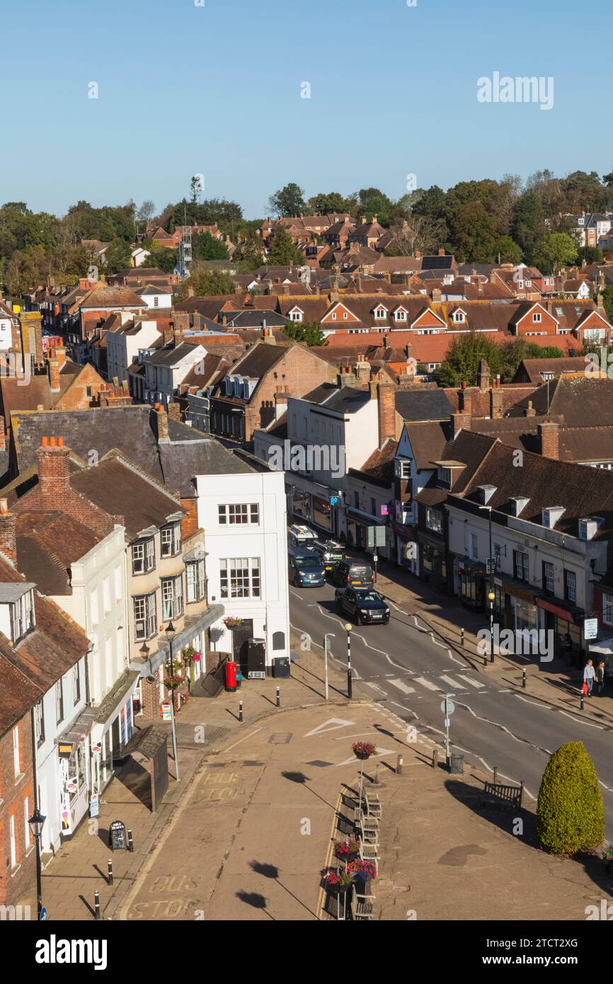 Inghilterra, East Sussex, Battle, Abbey Green e Town Centre Foto Stock