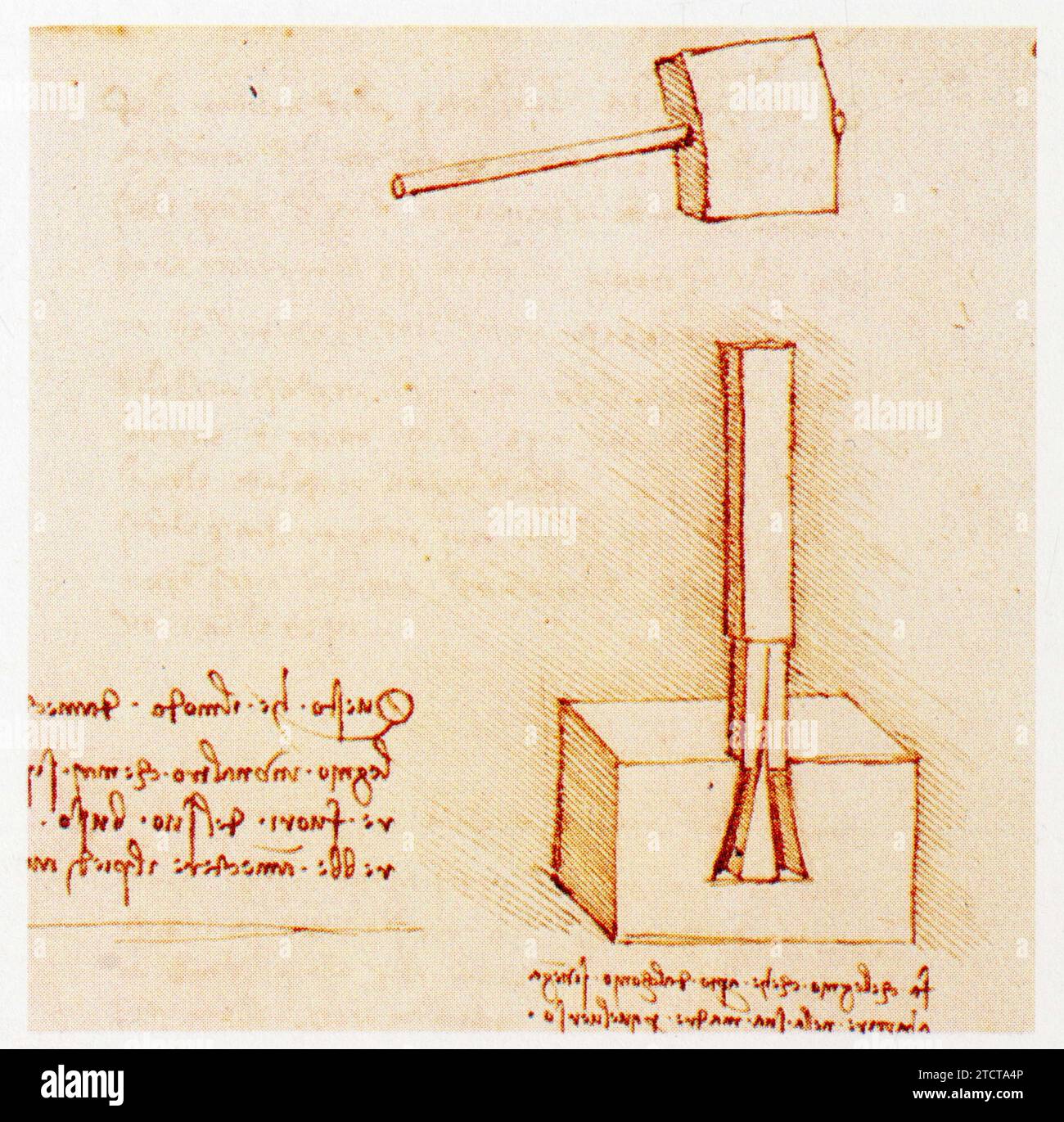Leonardo da Vinci.1452-1519.Joint emboité. Foto Stock