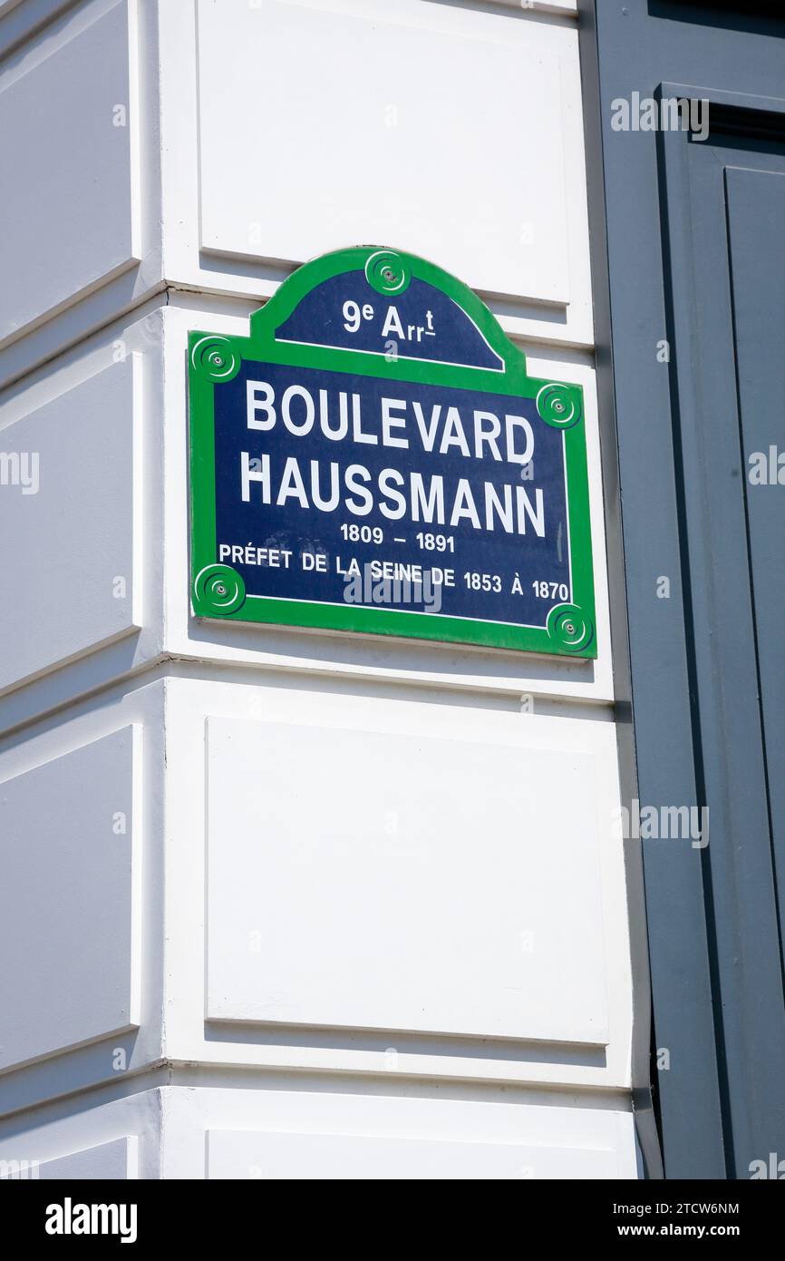 Opera Garnier, simbolo di Parigi in una giornata di sole, Parigi, Francia Foto Stock