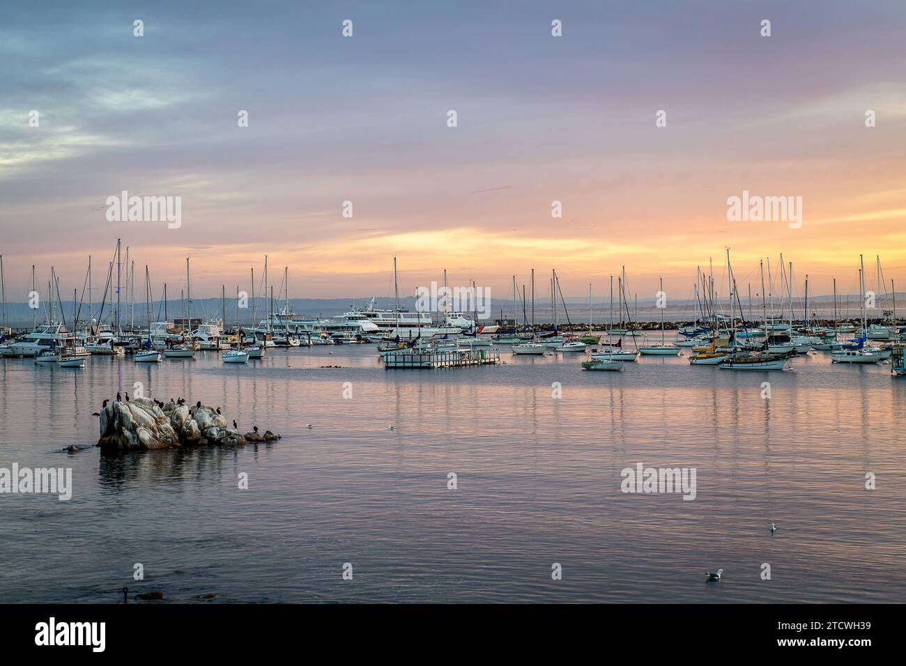 Old Fishermans Wharf all'alba Foto Stock