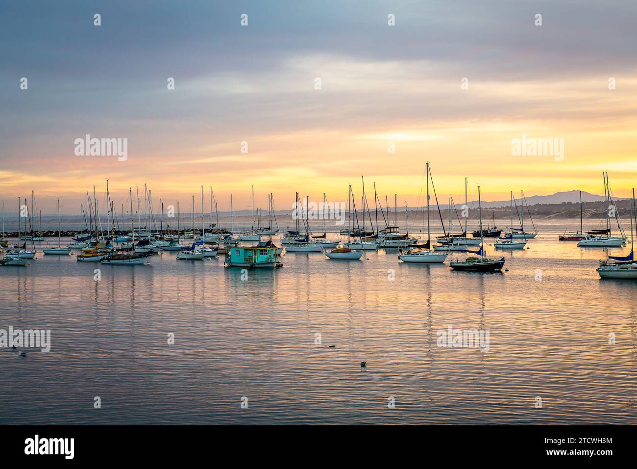 Old Fishermans Wharf all'alba Foto Stock