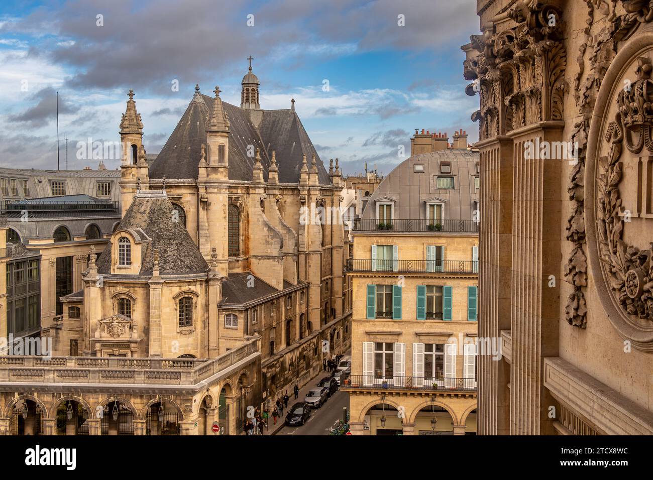 Tempio protestante dell'Oratoire du Louvre in rue de l'Oratoire, Parigi, Francia Foto Stock
