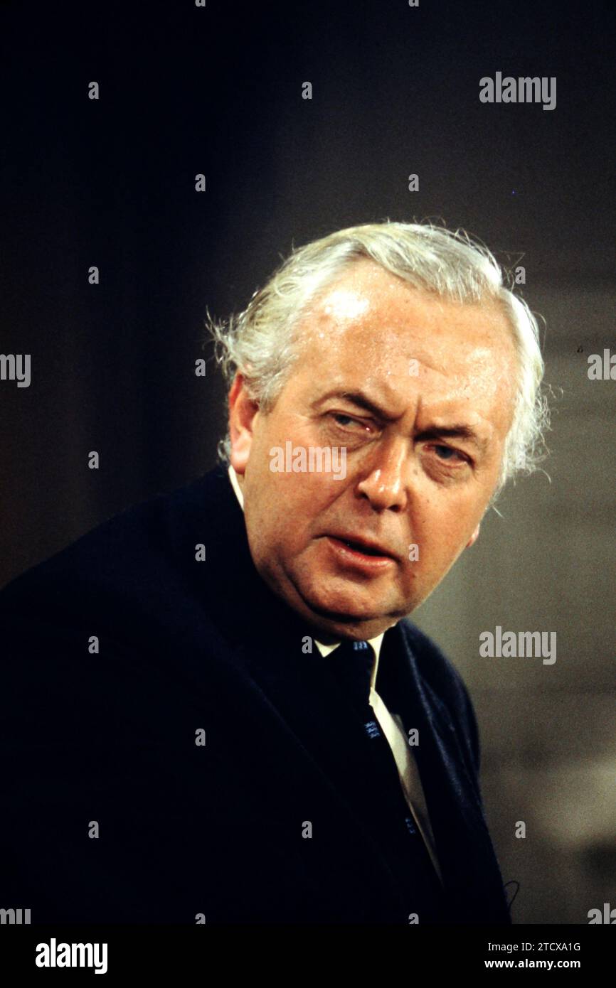 :..Harold Wilson primo Ministro UK.,Partito Laburista, fotografia di Dennis Brack bb89c Foto Stock
