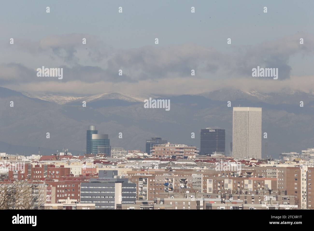 Madrid, 01/11/2015. Vista sulla città di Madrid oggi, domenica, con bassi tassi di inquinamento. Foto: Jaime García. ARCHDC. Crediti: Album / Archivo ABC / Jaime García Foto Stock