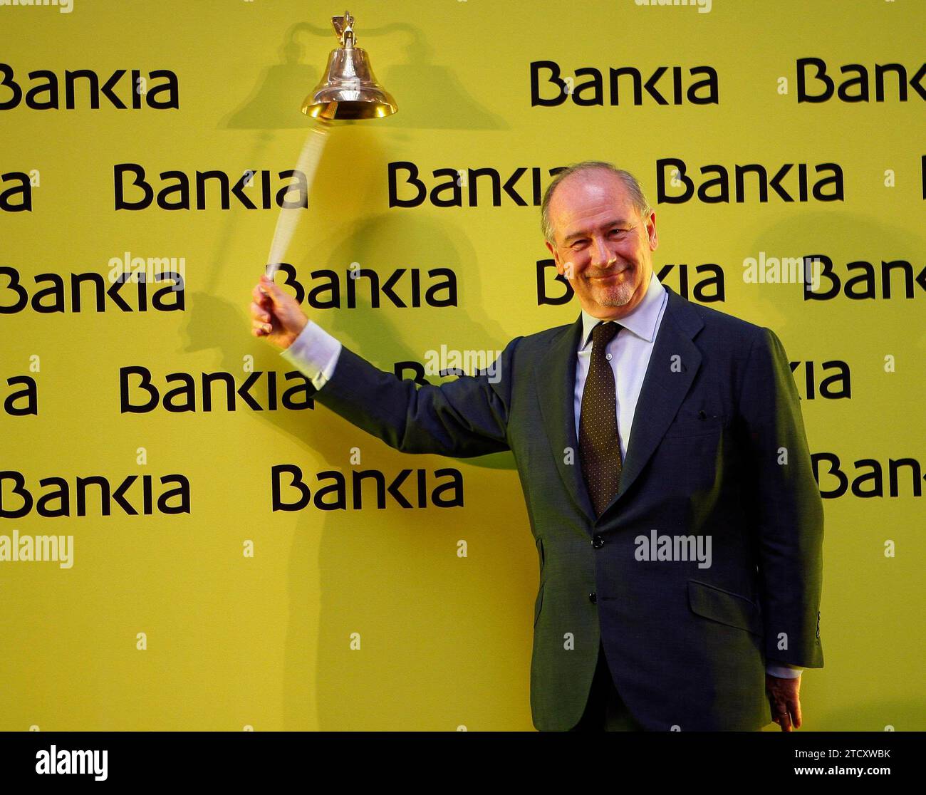 Madrid, 20/07/2011. L'IPO di Bankia. Nell'immagine, il presidente Rodrigo Rato. Foto: Ernesto Agudo ARCHDC. Crediti: Album / Archivo ABC / Ernesto Agudo Foto Stock