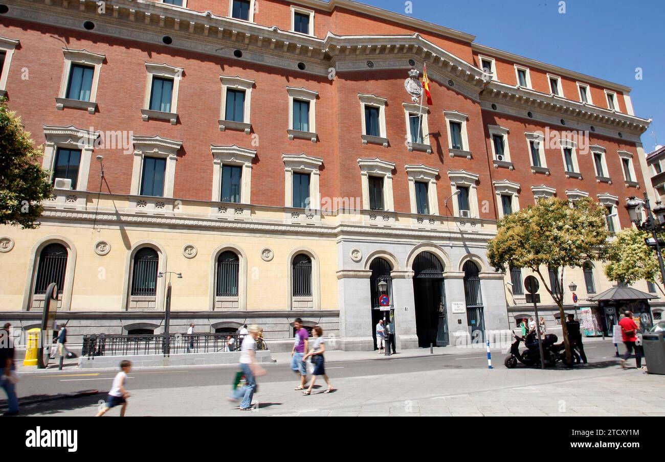 Madrid, 04/10/2010. Facciata della Corte dei conti. Foto: Ernesto acute Archdc. Crediti: Album / Archivo ABC / Ernesto Agudo Foto Stock