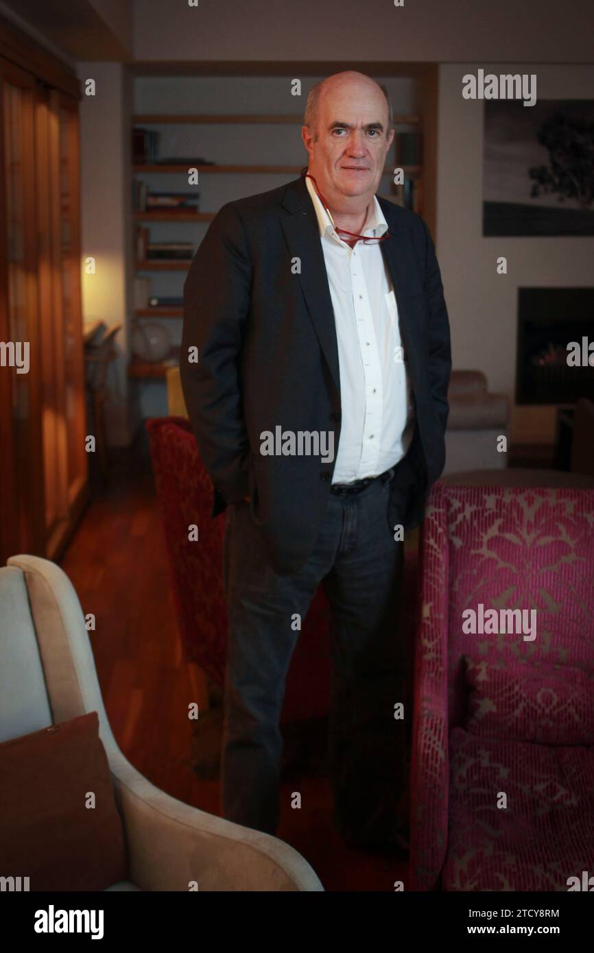 Madrid, 02/03/2016. Intervista allo scrittore Colm Tóibín. Foto: Isabel Permuy Archdc. Crediti: Album / Archivo ABC / Isabel B Permuy Foto Stock