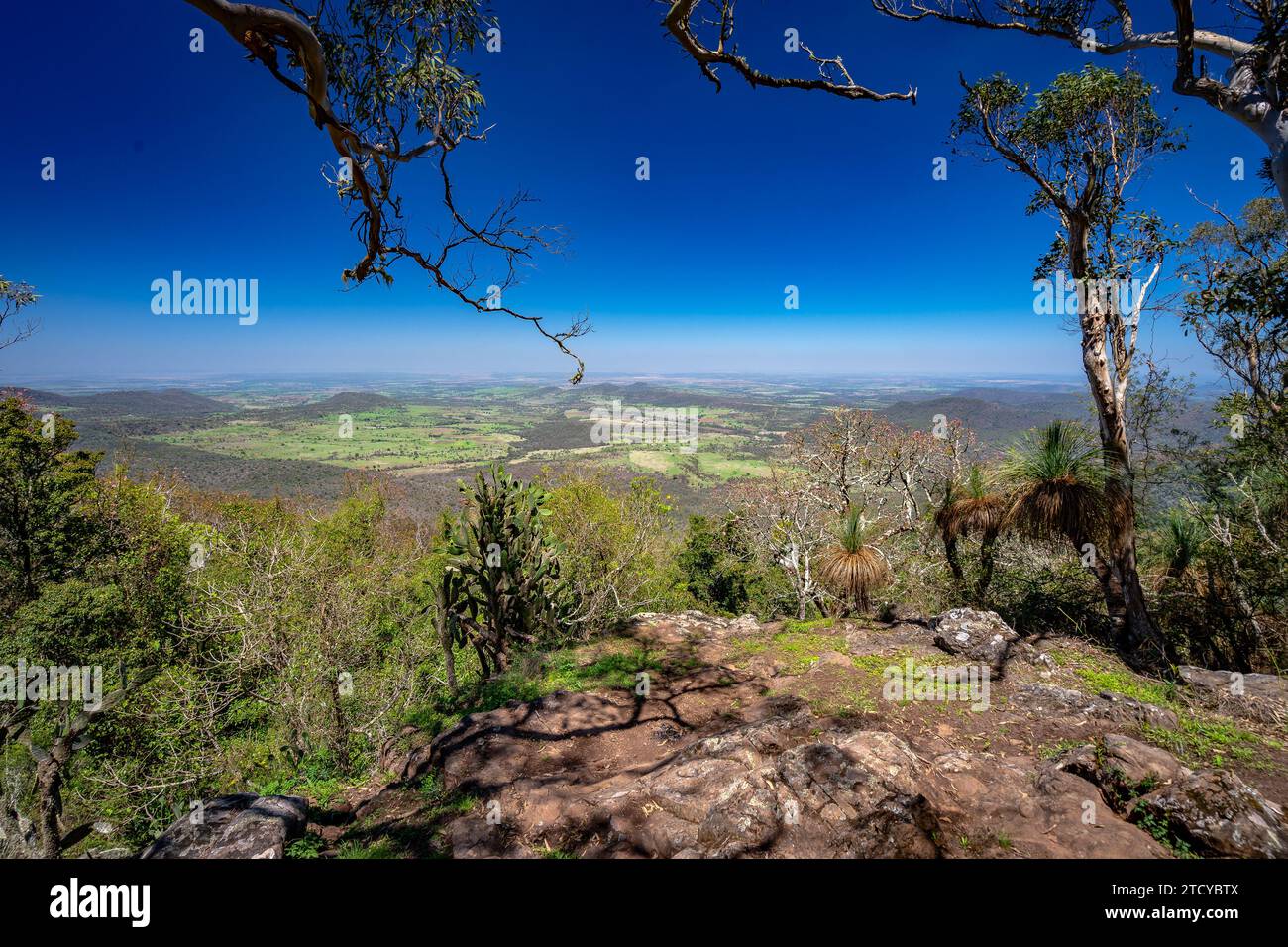 Westcliff Lookout nel Bunya Mountains National Park, Queensland, Australia Foto Stock