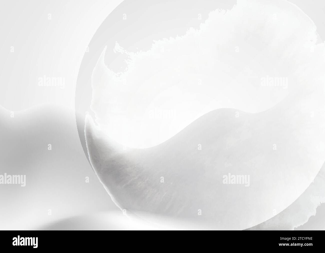 Bianco grigio abstract watercolor blot grunge sfondo. Progettazione vettoriale Illustrazione Vettoriale