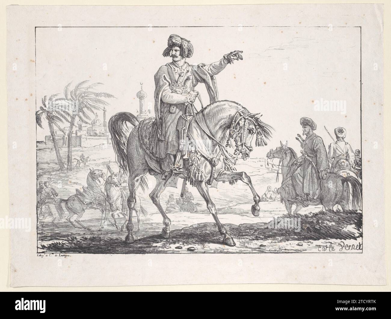 Mamluk on Horseback 1958 di Carle (Antoine Charles Horace) Vernet Foto Stock