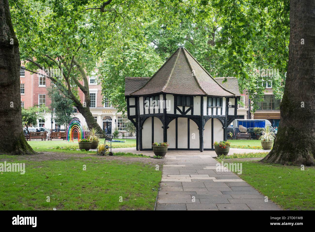 Cartello stradale Soho Square a Londra Foto Stock