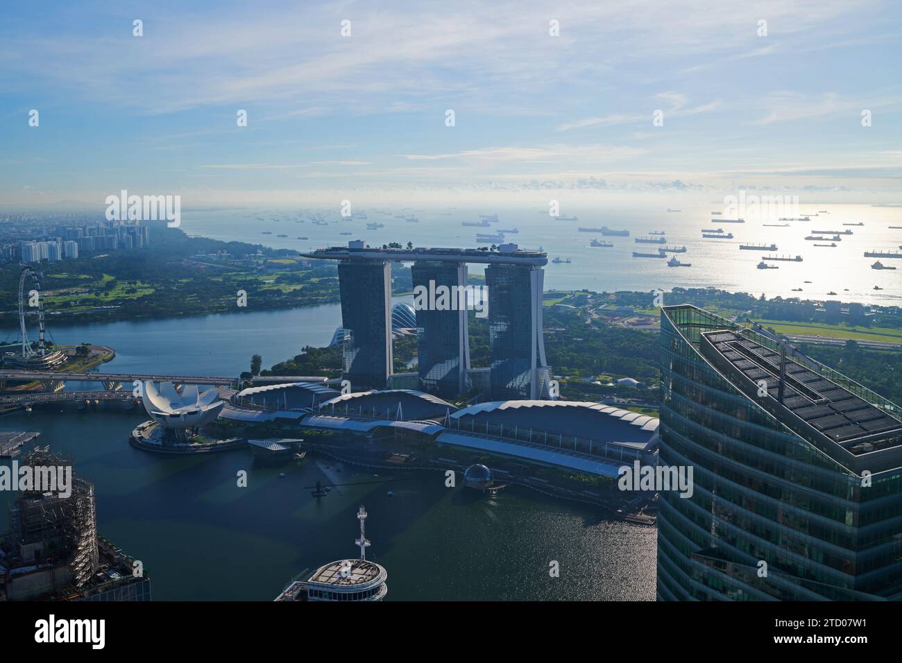 Iconico punto di riferimento di Marina Bay Sands a Singapore Foto Stock