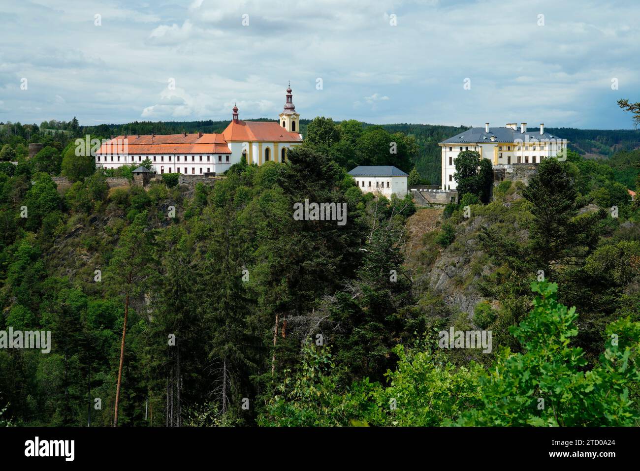 Burg, Schloss, Rabstejn nad Strelou, Manetin, regione Pilsen, Tschechien Foto Stock