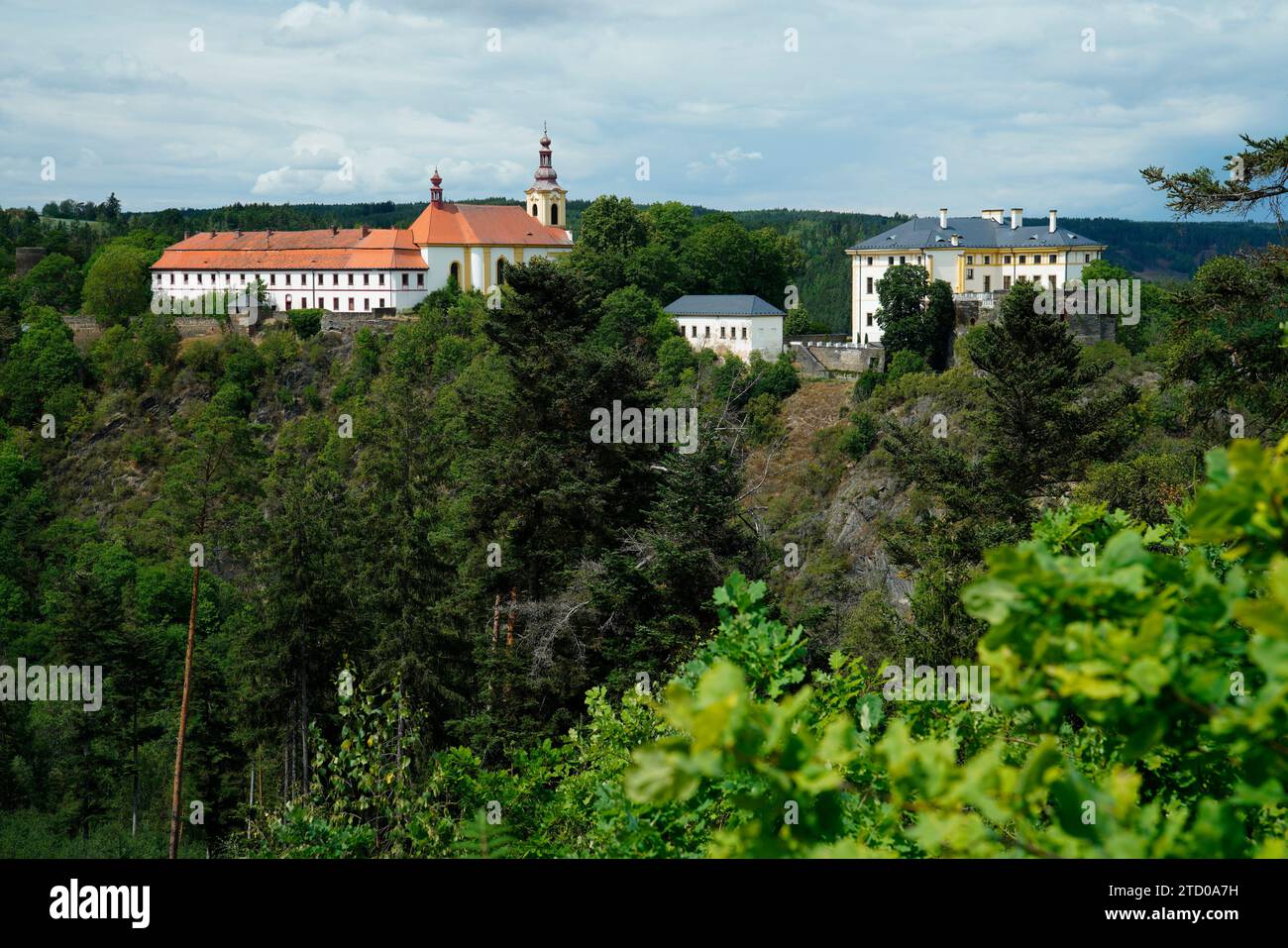 Burg, Schloss, Rabstejn nad Strelou, Manetin, regione Pilsen, Tschechien Foto Stock