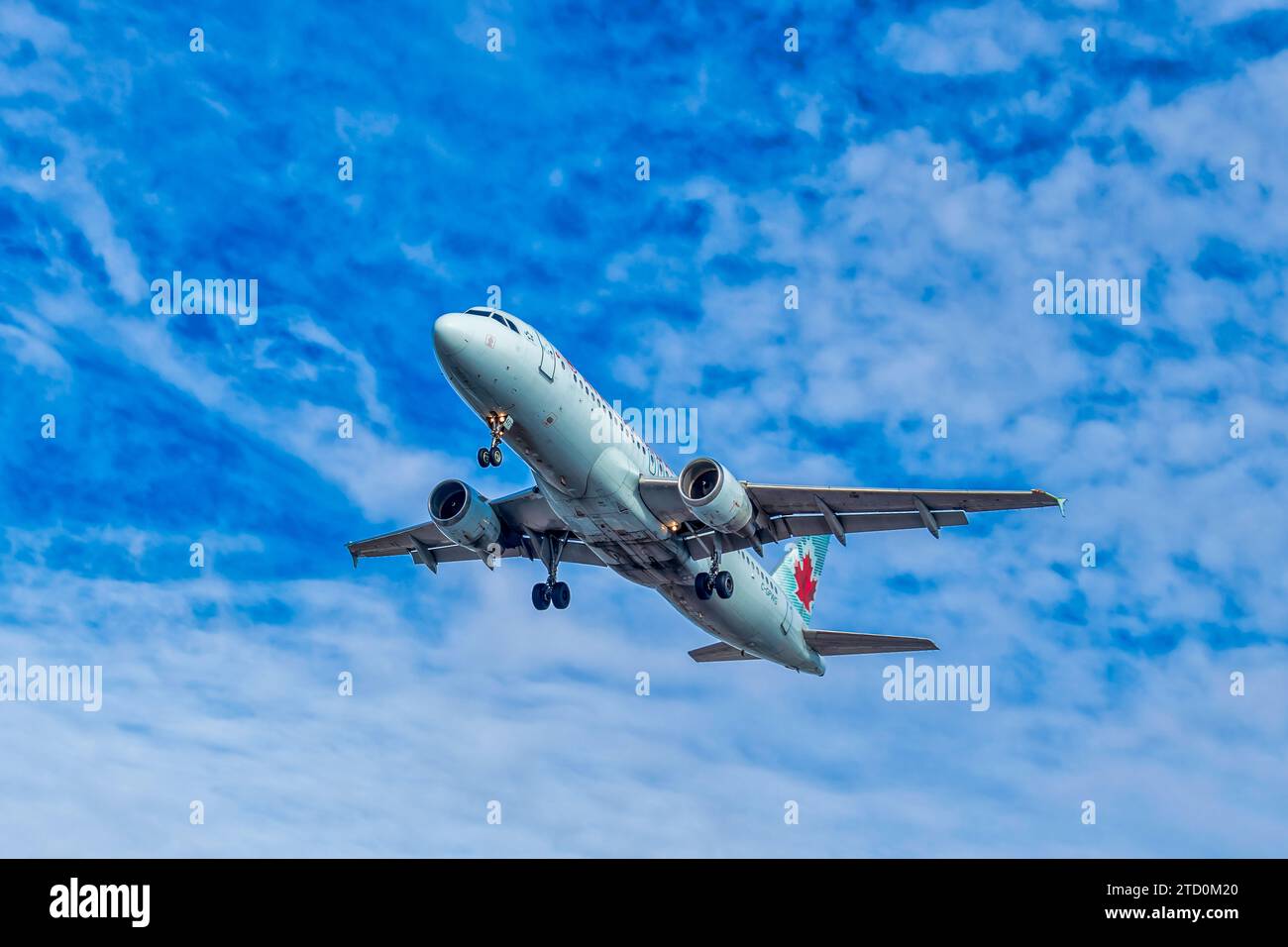 Aerei in atterraggio a Montreal Foto Stock