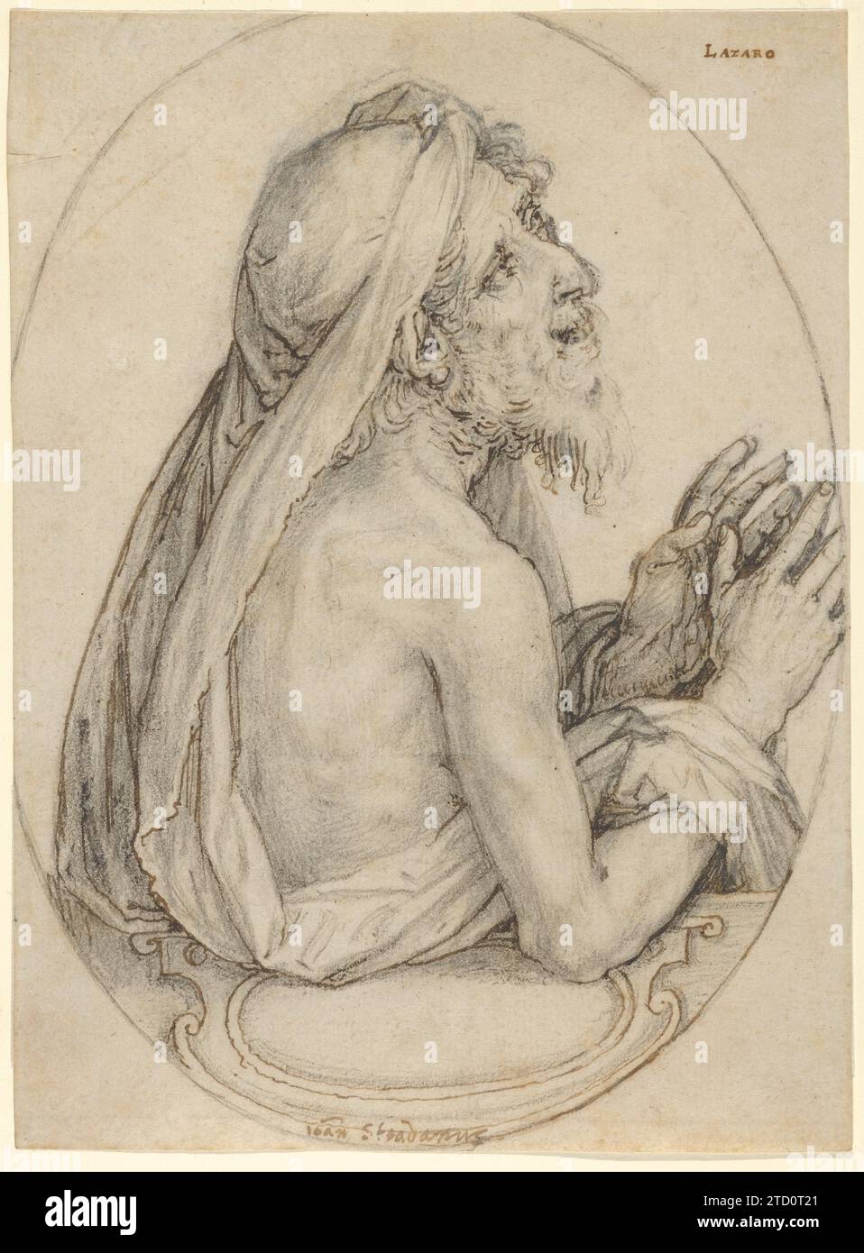 Lazarus 2014 di Jan van der Straet, chiamato Stradanus Foto Stock