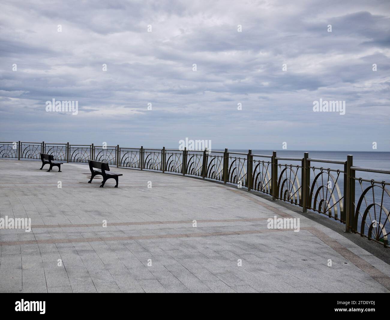 Costa spagnola lungo la costa settentrionale sulla strada per Santiago Foto Stock