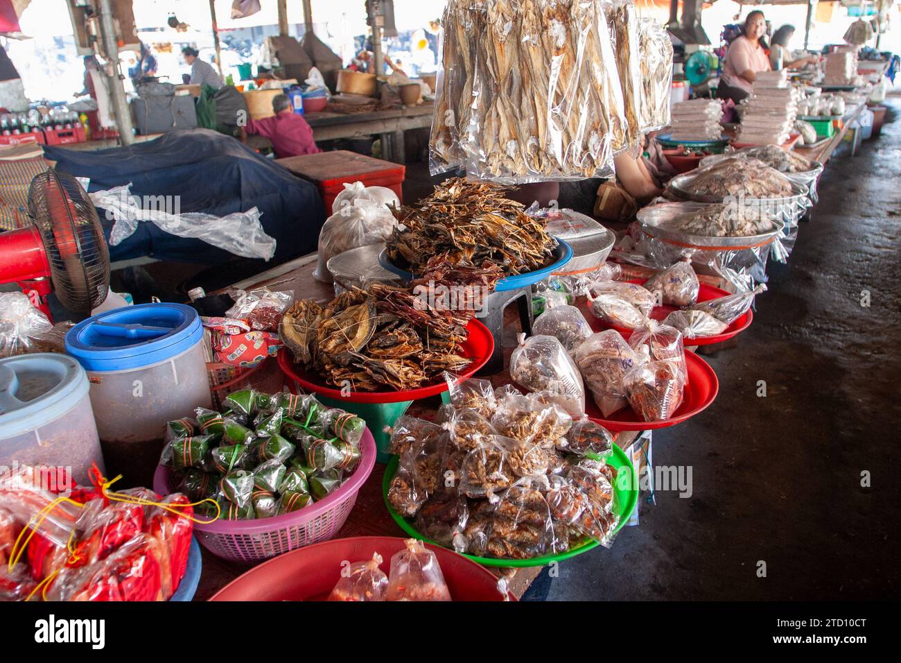 Mercato alimentare a Bangkok, Thailandia Foto Stock