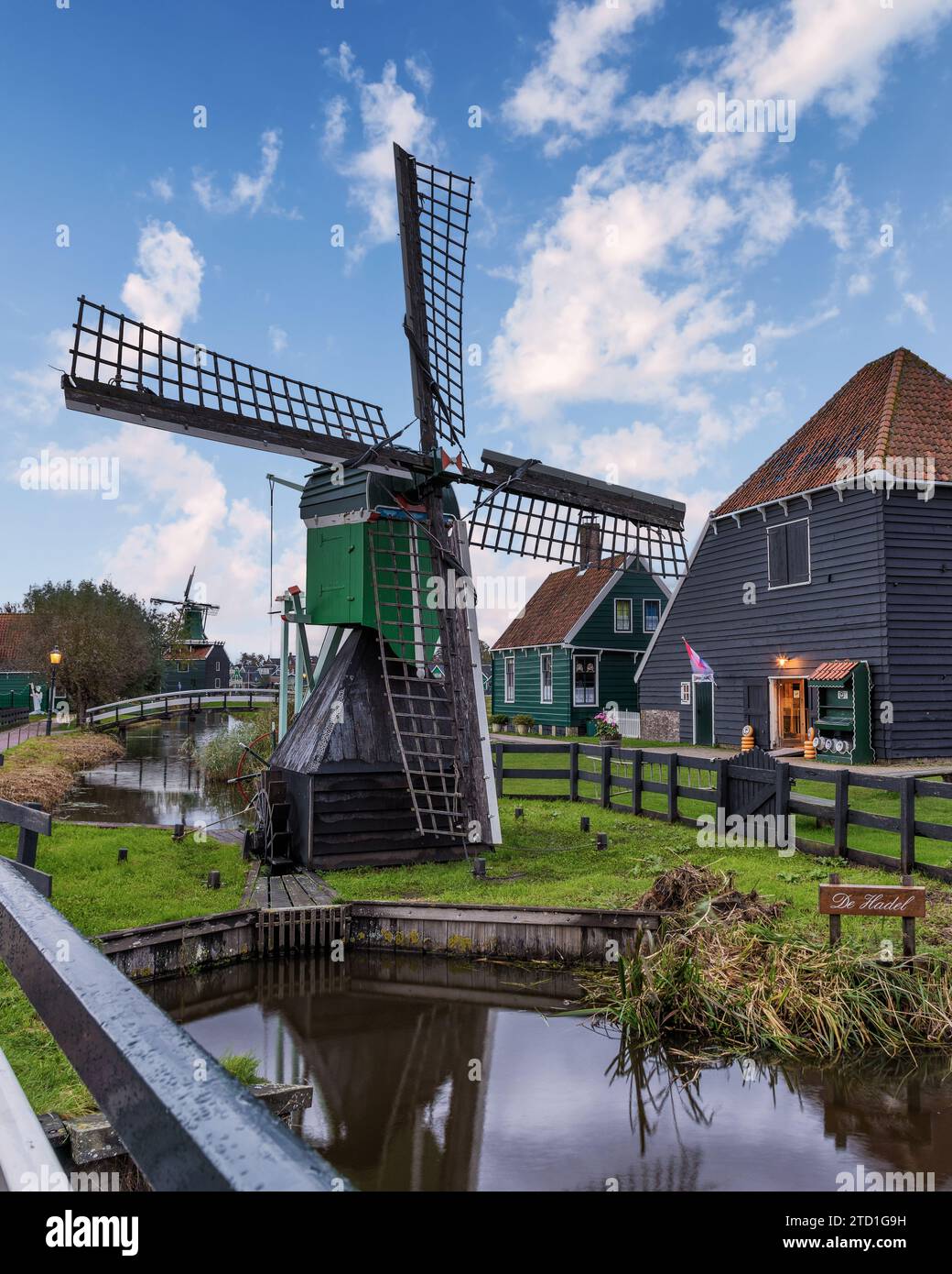 Splendida vista di Zaanse Schans, Amsterdam, Olanda Foto Stock