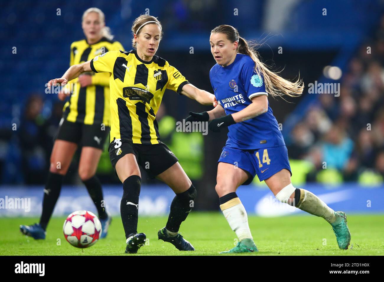 Londra, Regno Unito. 14 dicembre 2023. Fran Kirby durante la partita di UEFA Champions League tra Chelesa e BK Hacken allo Stamford Bridge. Foto Stock