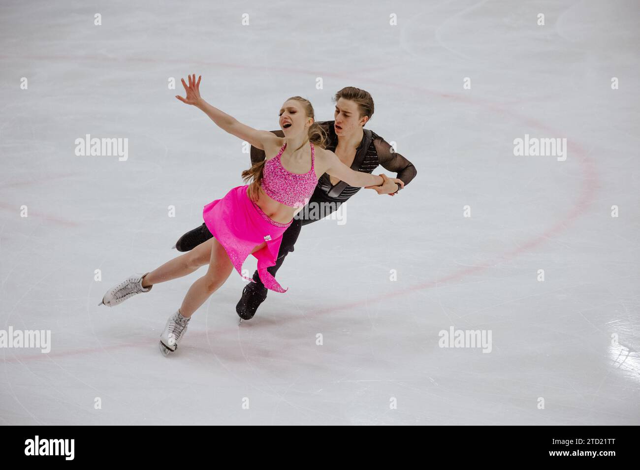 4Nazionals, Campionato nazionale ceco, slovacco, Polonia e Ungheria di pattinaggio su ghiaccio, pattinaggio su ghiaccio, Katerina Mrazkova, Daniel Mrazek, Rhythm Dan Foto Stock