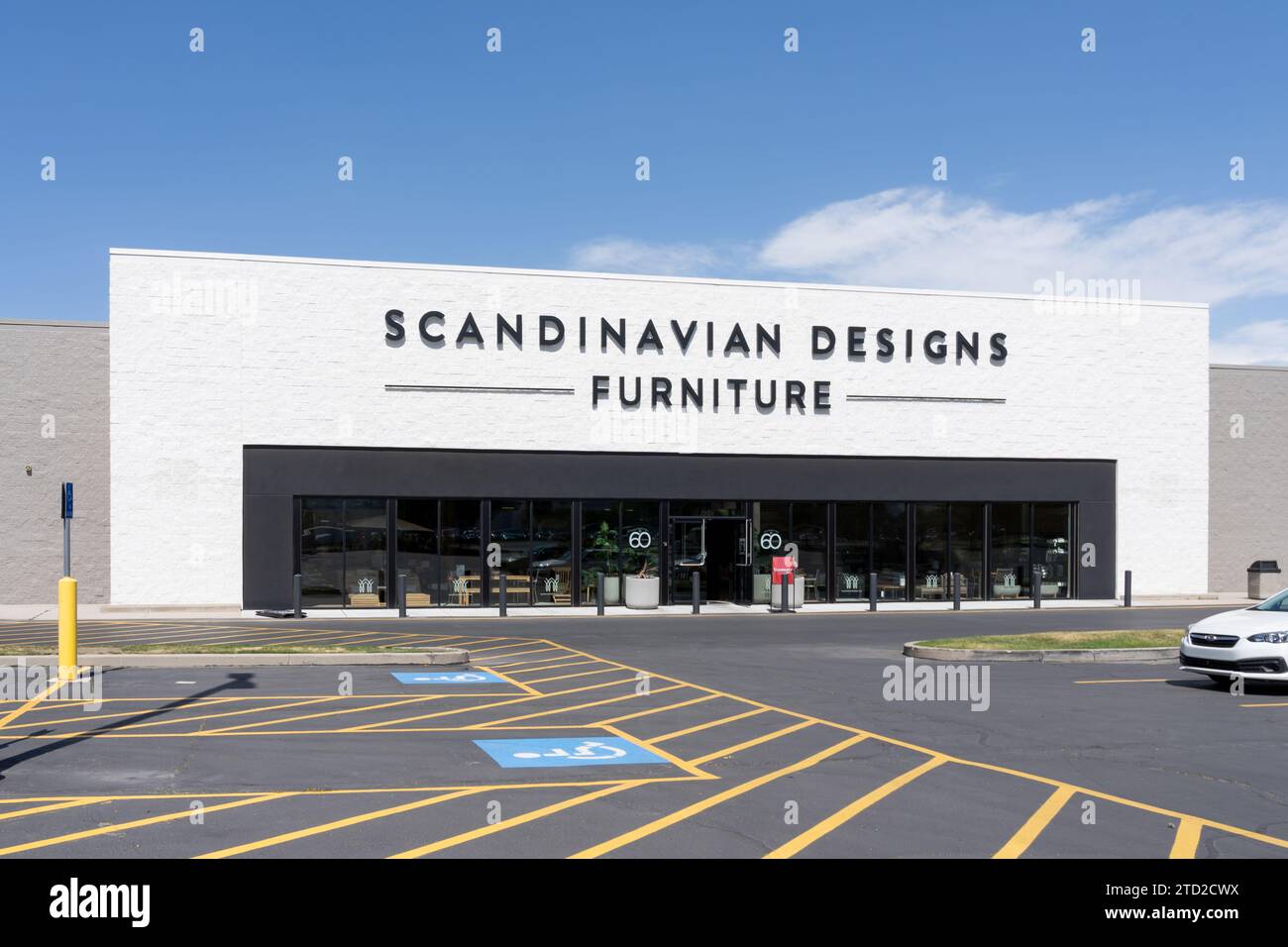 Scandinavian Designs Furniture store a Murray, Utah, USA Foto Stock