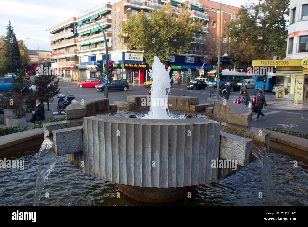 Madrid, 11/25/2015. Plaza de Ciudad Lineal, luogo occupato dalla Croce dei Caduti. Foto: Isabel Permuy ARCHDC. Crediti: Album / Archivo ABC / Isabel B Permuy Foto Stock