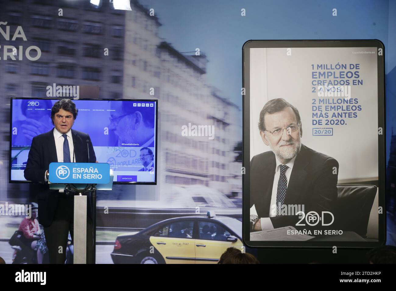 Madrid, 11/30/2015. Presentazione di Jorge Moragas della campagna elettorale del PP per le prossime elezioni generali. Foto: Jaime García ARCHDC. Crediti: Album / Archivo ABC / Jaime García Foto Stock