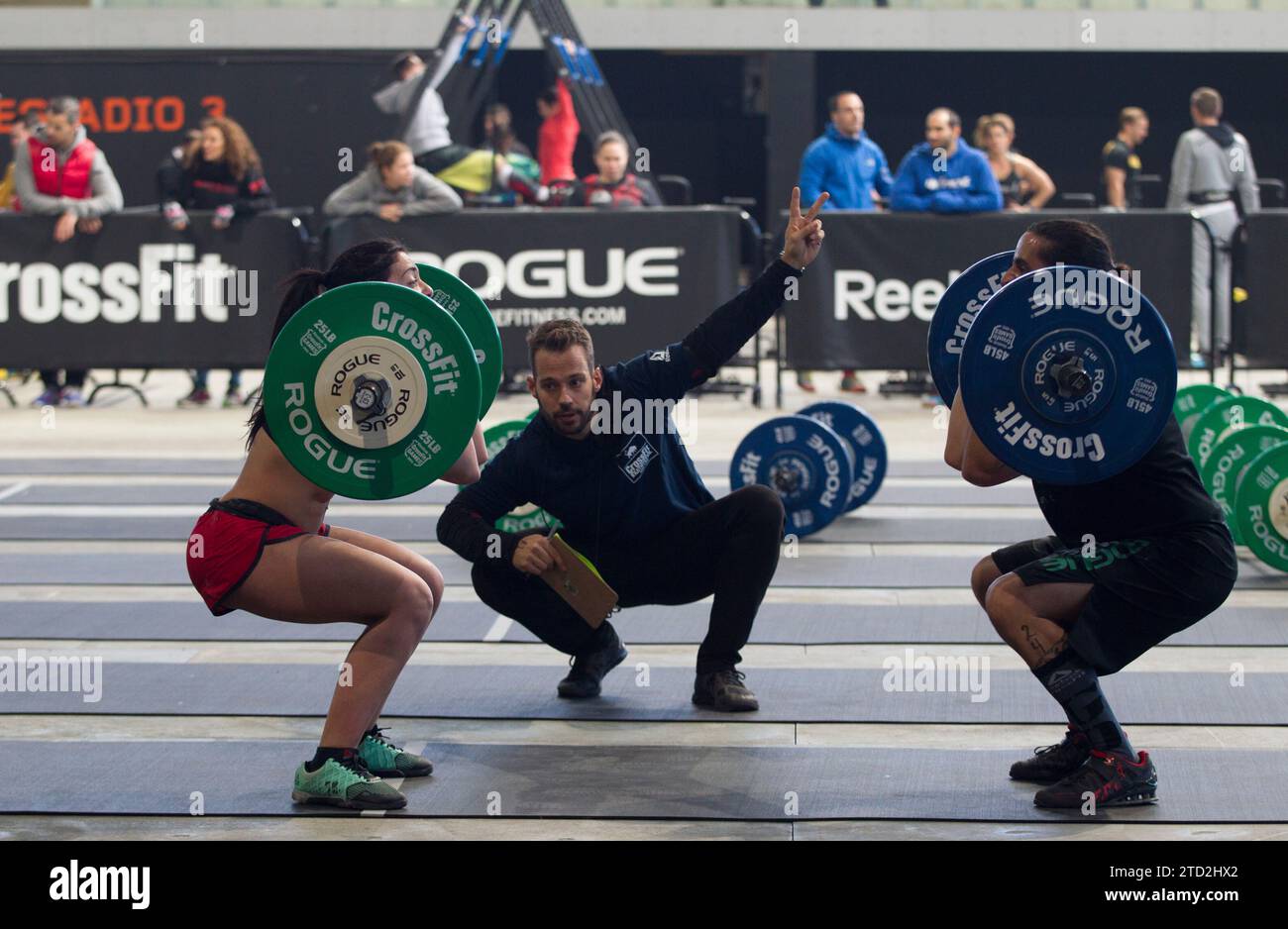 Madrid, 12/05/2015. CrossFit nella scatola magica. Foto: Isabel Permuy Archdc. Crediti: Album / Archivo ABC / Isabel B Permuy Foto Stock