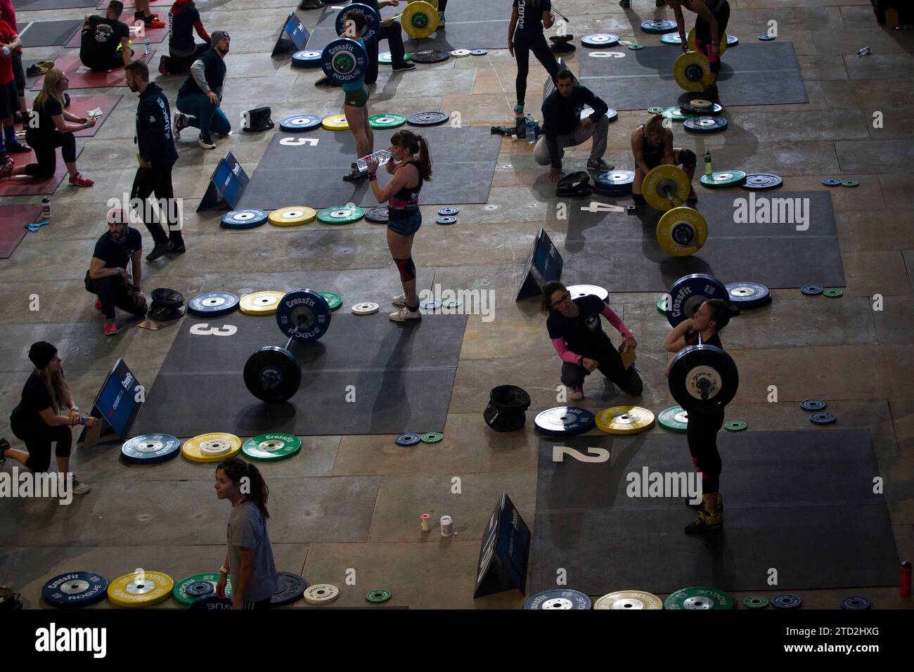 Madrid, 12/05/2015. CrossFit nella scatola magica. Foto: Isabel Permuy Archdc. Crediti: Album / Archivo ABC / Isabel B Permuy Foto Stock