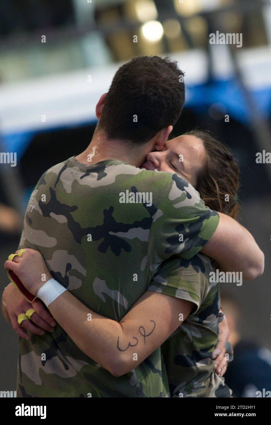 Madrid, 12/05/2015. CrossFit nella scatola magica. Foto: Isabel Permuy Archdc. Crediti: Album / Archivo ABC / Isabel B Permuy Foto Stock