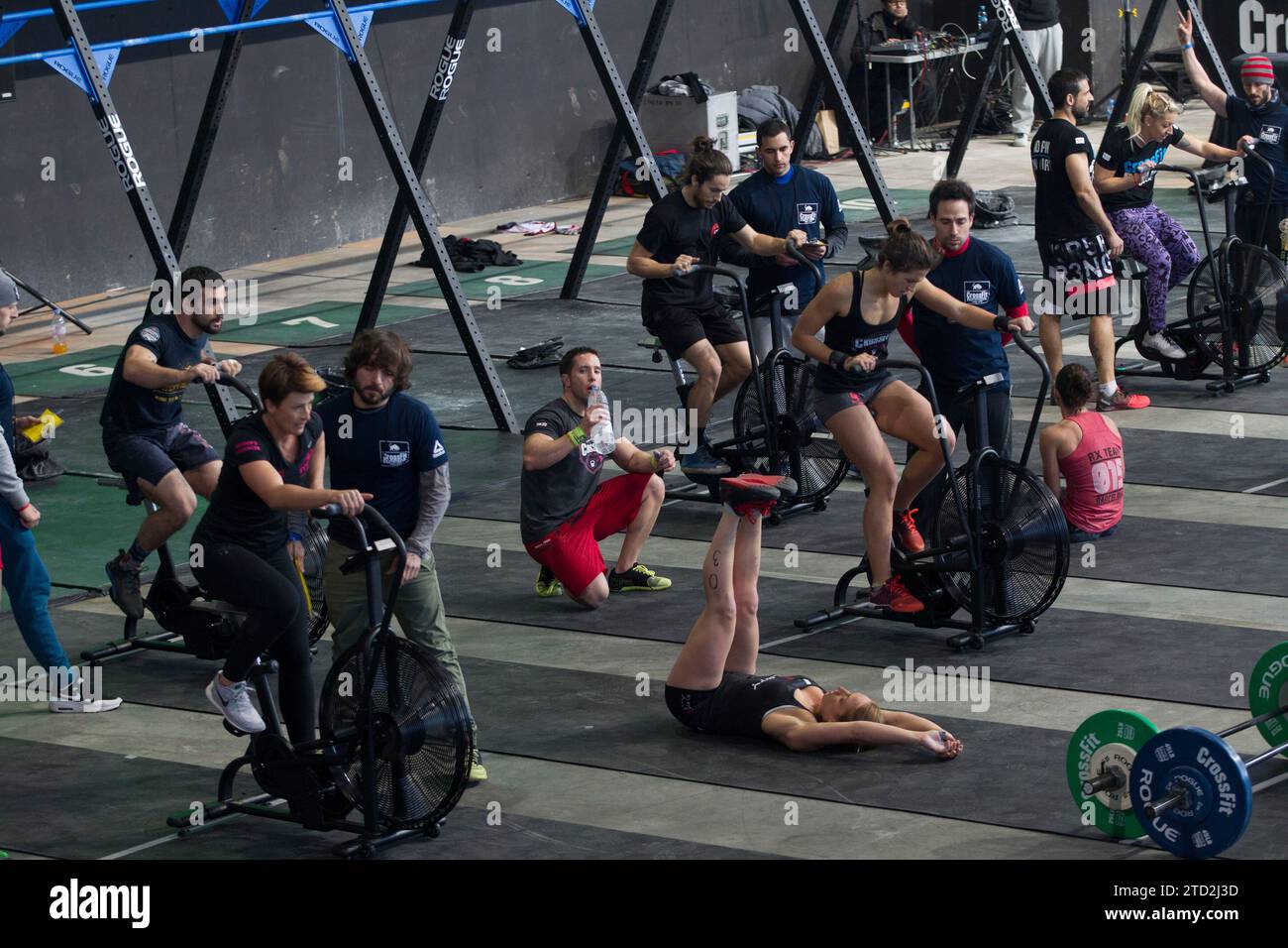Madrid, 12/05/2015. CrossFit nella scatola magica. Foto: Isabel Permuy Archdc. Crediti: Album / Archivo ABC / Isabel B Permuy Foto Stock