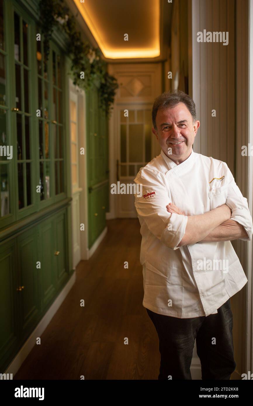 Madrid, 14/04/2023. Chef Martín Berasategui. Foto: Isabel Permuy. ArchDC. Crediti: Album / Archivo ABC / Isabel B. Permuy Foto Stock