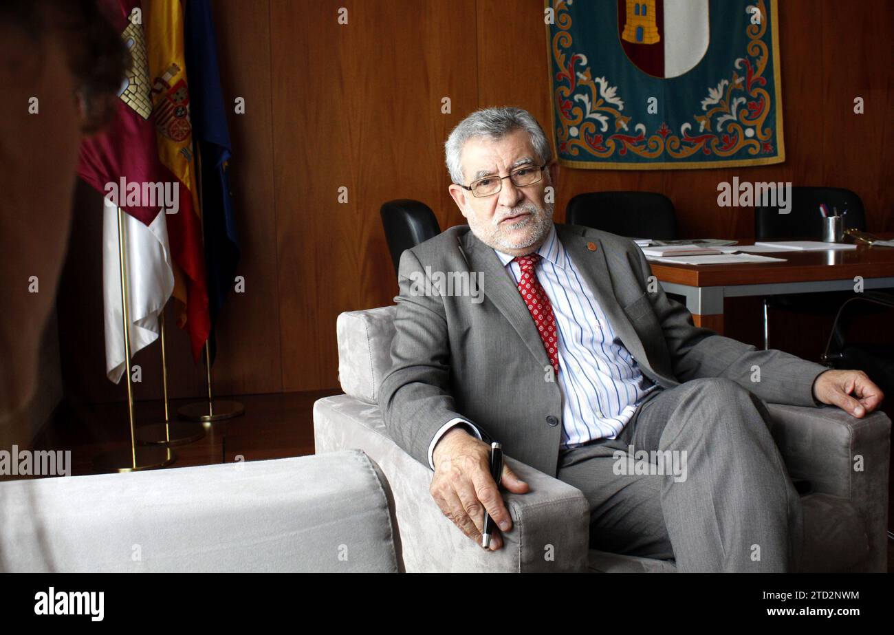 Toledo, 16/06/2016. Intervista a Ángel Felpeto, Ministro dell'istruzione, della Cultura e dello Sport. Foto: Luna Revenga ARCHDC. Crediti: Album / Archivo ABC / Luna Revenga Foto Stock