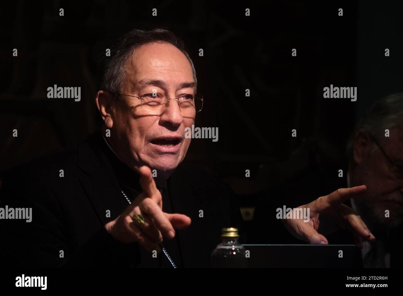 12/13/2015. Santiago de Compostela, 02/04/2017. Cardinale Óscar Rodríguez Maradiaga, stretto collaboratore del Papa. Foto: Miguel Muñiz. Crediti: Album / Archivo ABC / Miguel Muñiz Foto Stock