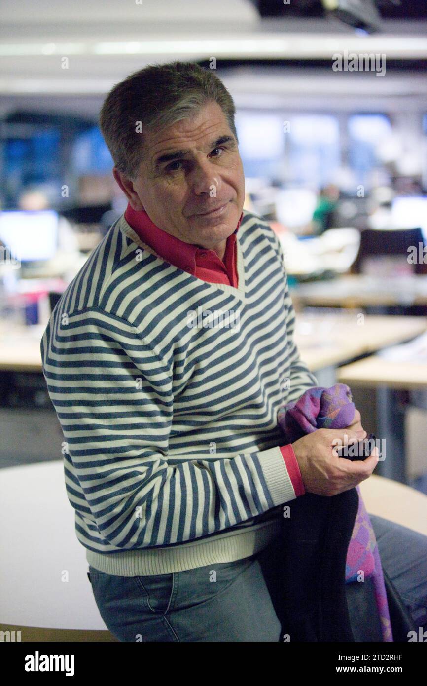 Madrid 01-27-2014 il presentatore radiofonico e televisivo, attore, scrittore, cantante e comico Pedro Ruiz Cespedes ha visitato la chat del Abc.es foto: Juan Piedra Archdc. Crediti: Album / Archivo ABC / Juan Piedra Foto Stock