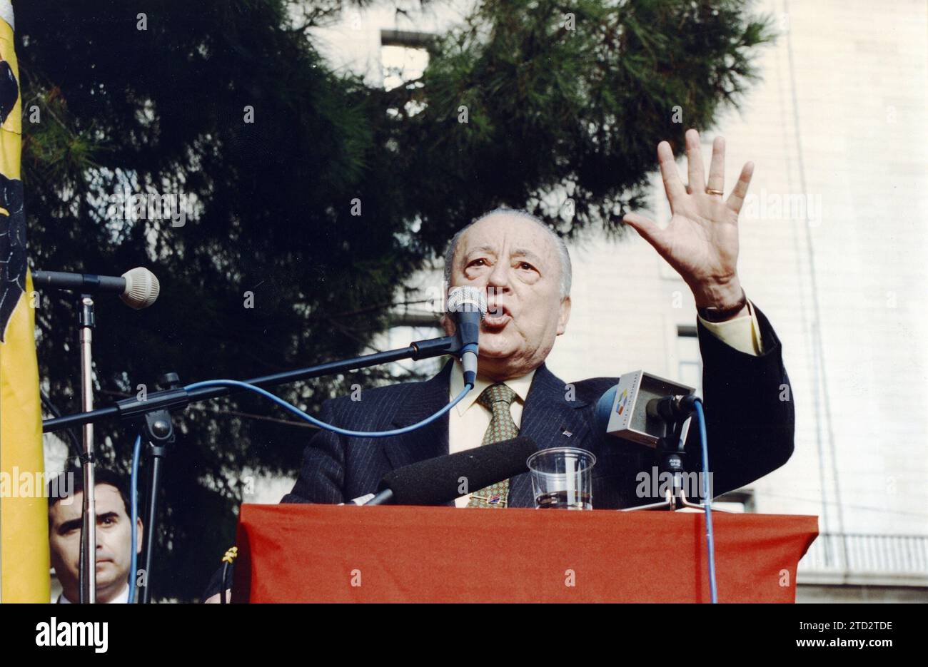 Madrid. 19/11/1995. Commemorazione del ventesimo anniversario della morte di Franco. Nell'immagine: Blas Piñar. Crediti: Album / Archivo ABC / Luis Ramírez,Miguel Berrocal Foto Stock