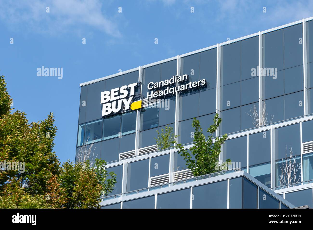 Sede centrale di Best Buy Canadian a Vancouver, British Columbia, Canada Foto Stock