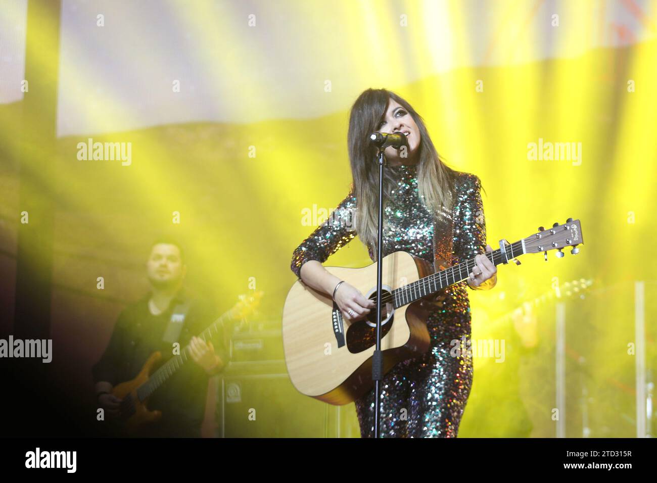 Madrid, 23/03/2019. La notte di Cadena 100. In the Image, concerto di Vanesa Martín. Foto: Isabel Permuy Archdc. Crediti: Album / Archivo ABC / Isabel B Permuy Foto Stock