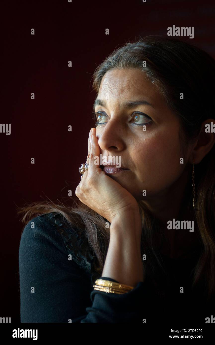 Madrid, 29/03/2019. Intervista allo scrittore Jhumpa Lahiri. Foto: Maya Balanya Archdc. Crediti: Album / Archivo ABC / Maya Balanya Foto Stock