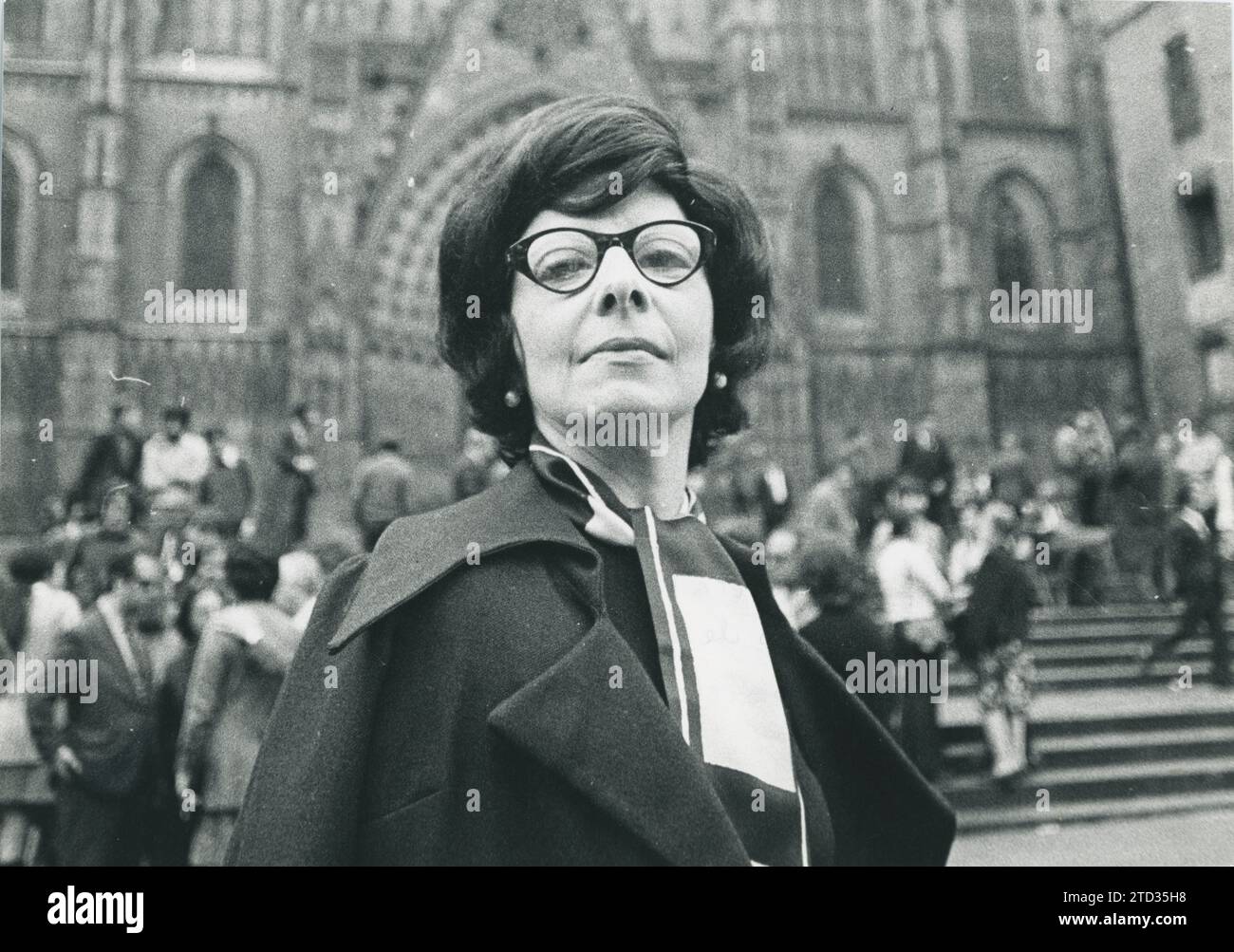 Barcellona, novembre 1972. Alicia Alonso, la figura principale del balletto cubano, recupera la vista dopo essere stata gestita dal dottor Barraquer. Crediti: Album / Archivo ABC Foto Stock