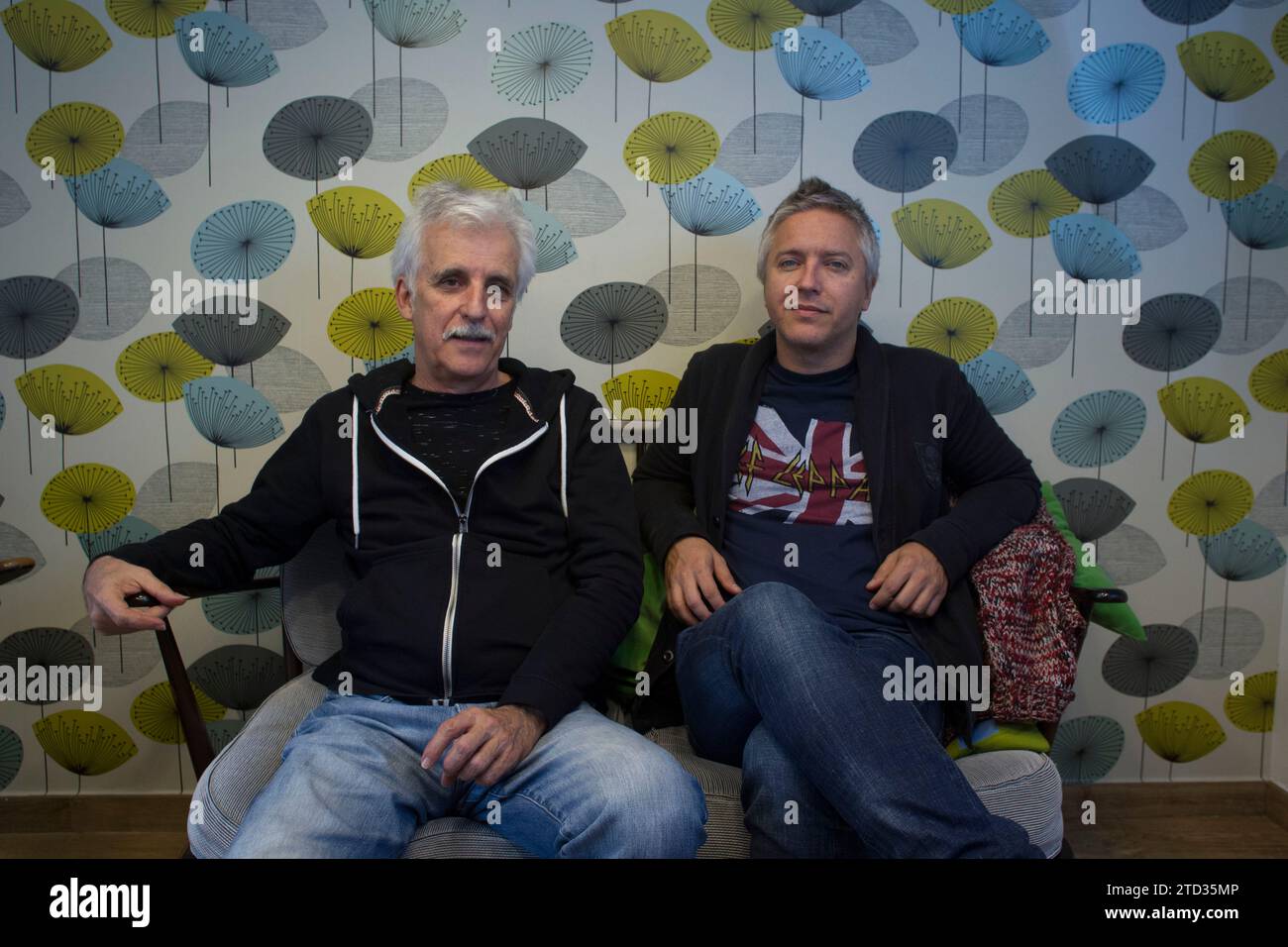 Madrid, 03/02/2015. Kiko Venom e Martín Buscaglia. Foto: Isabel Permuy Archdc. Crediti: Album / Archivo ABC / Isabel B Permuy Foto Stock