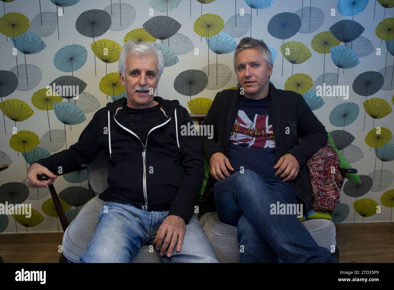 Madrid, 03/02/2015. Kiko Venom e Martín Buscaglia. Foto: Isabel Permuy Archdc. Crediti: Album / Archivo ABC / Isabel B Permuy Foto Stock