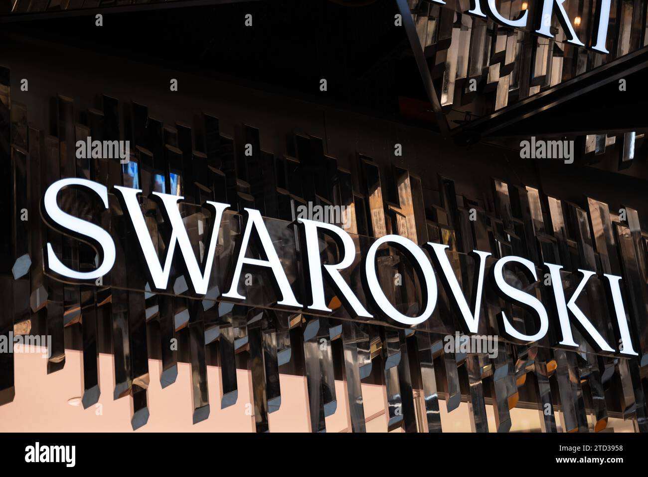 Melbourne, Australia: 12-5-2023: Insegna Swarovski Store Foto Stock