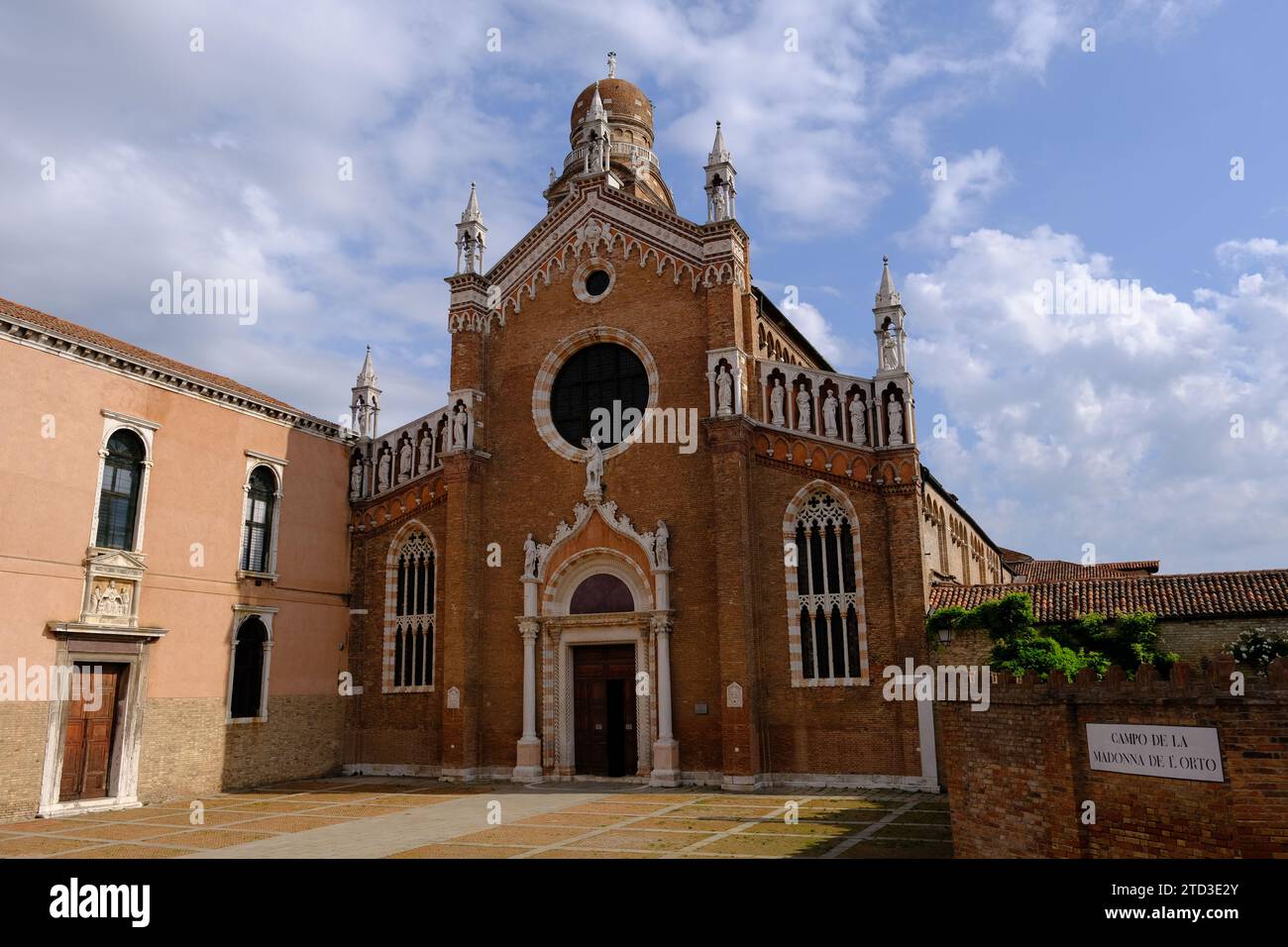 Venezia Italia - Vista sulla Chiesa della Madonna dell'Orto Foto Stock