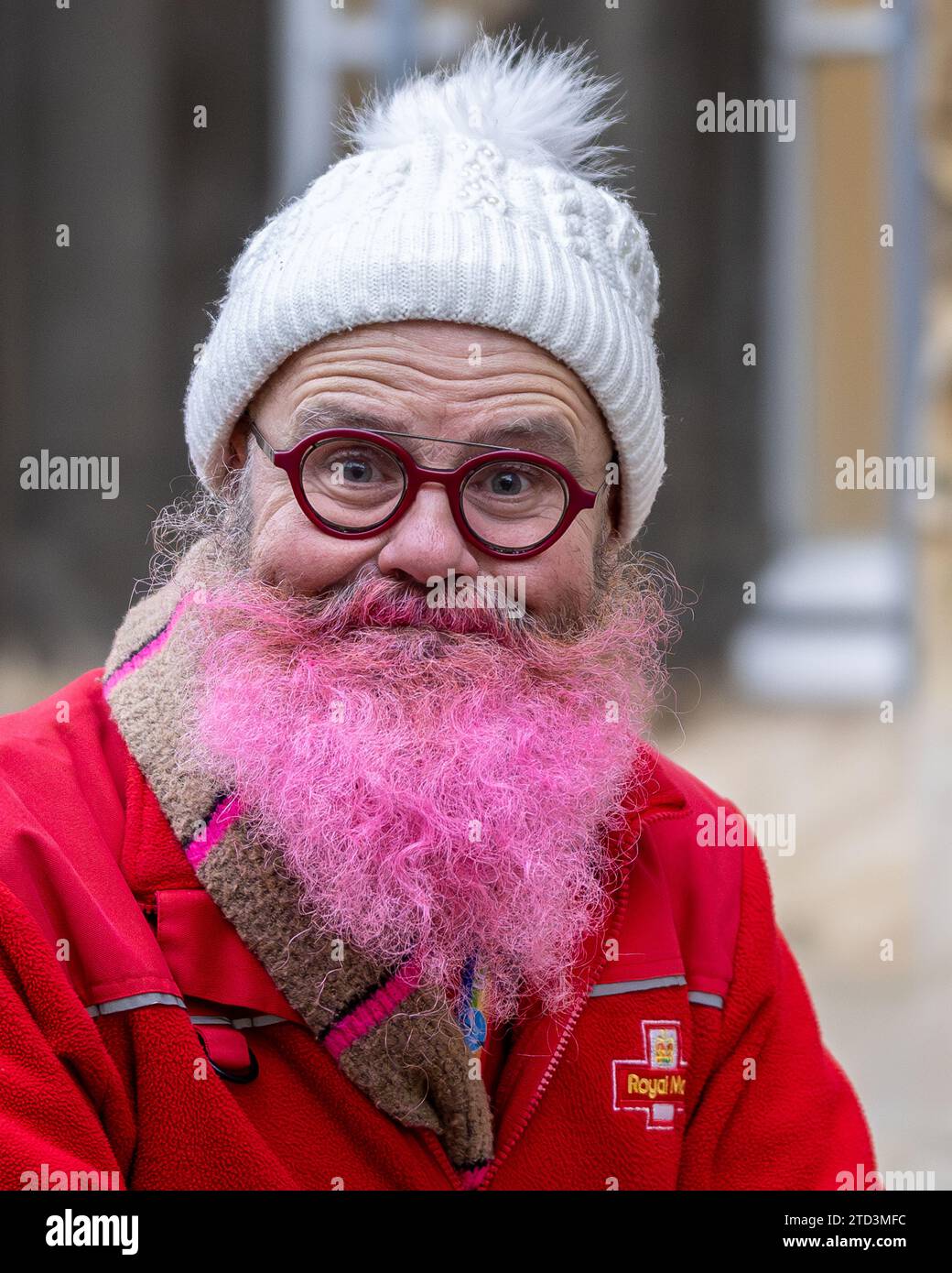 Postino nel centro di Oxford Foto Stock