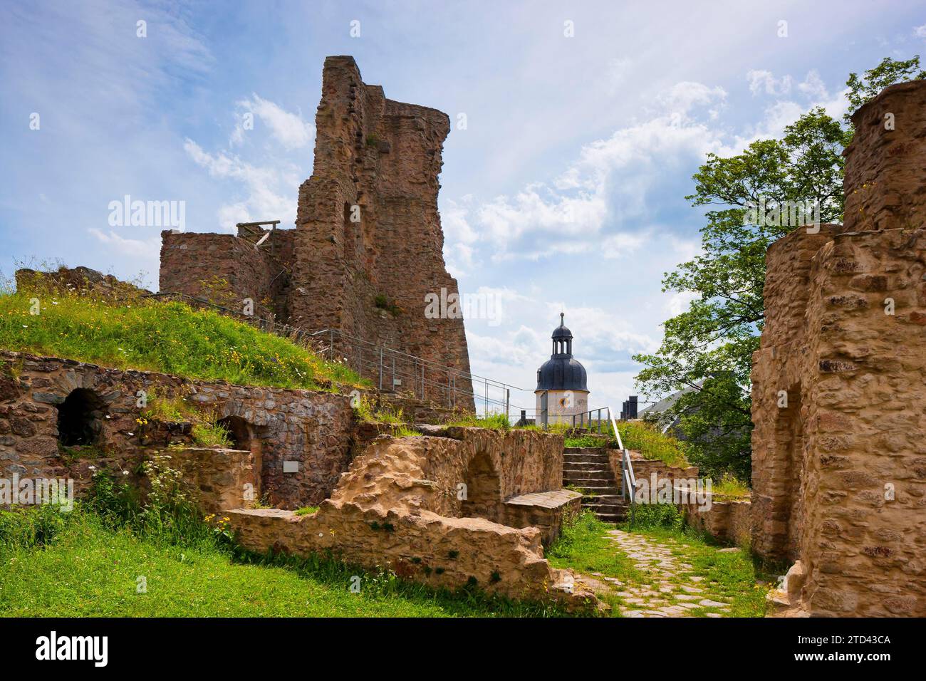 Rovine del castello di Frauenstein Foto Stock